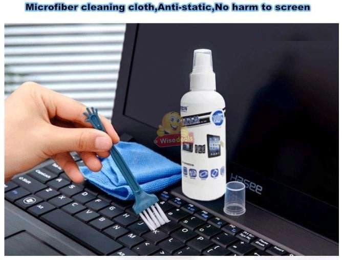 3 Piece LCD Screen Cleaning Kit for Phones, Tablets, Laptops, Computers, TVs etc.