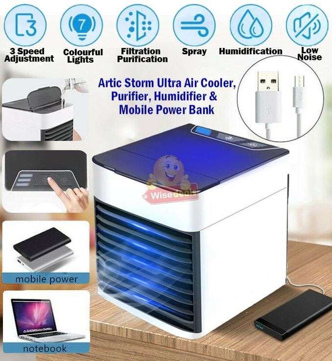 5-in-1 Artic Storm Ultra Air Cooler, Purifier, Humidifier, Light & Mobile Power Bank