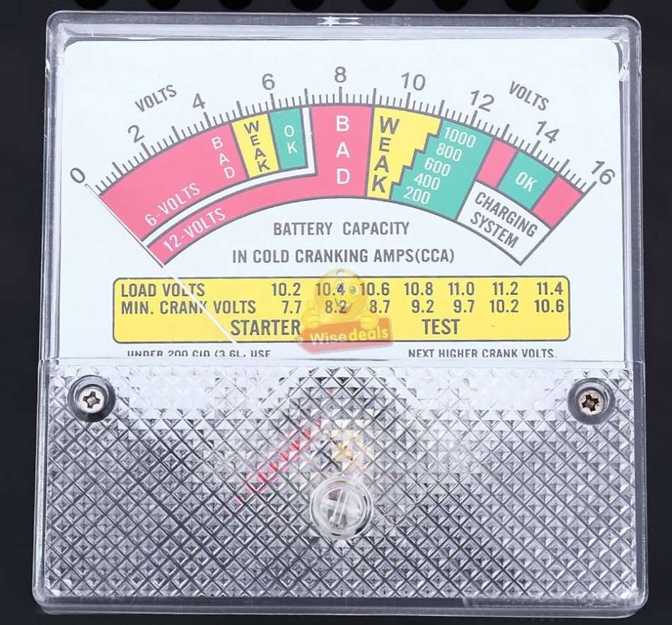 6V & 12V Battery Load Tester - Offers Complete Charging System Diagnosis