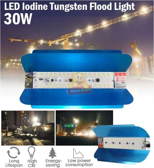 30W LED Lodine Tungsten Flood Light - Long Lifespan, High CRI, Energy Saving & Low Power Consumption