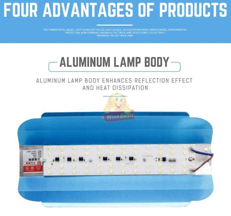 50W LED Lodine Tungsten Flood Light - Long Lifespan, High CRI, Energy Saving & Low Power Consumption