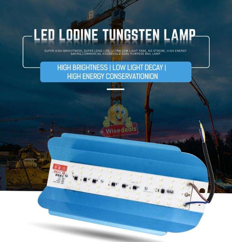 50W LED Lodine Tungsten Flood Light - Long Lifespan, High CRI, Energy Saving & Low Power Consumption