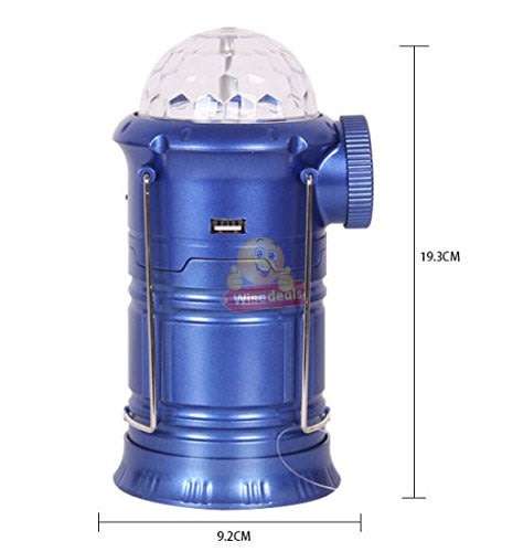 4-in-1 LED SOLAR Lantern, Flashlight, Stage Light & Power Bank with Build-in Rechargeable Battery