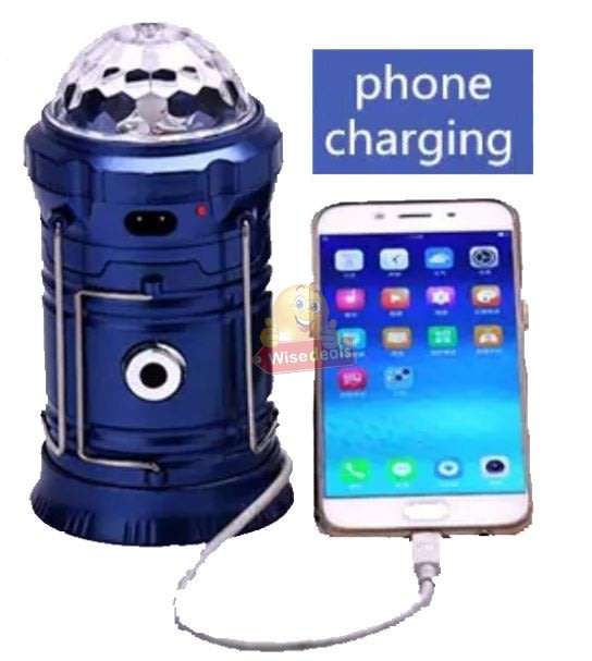 4-in-1 LED SOLAR Lantern, Flashlight, Stage Light & Power Bank with Build-in Rechargeable Battery