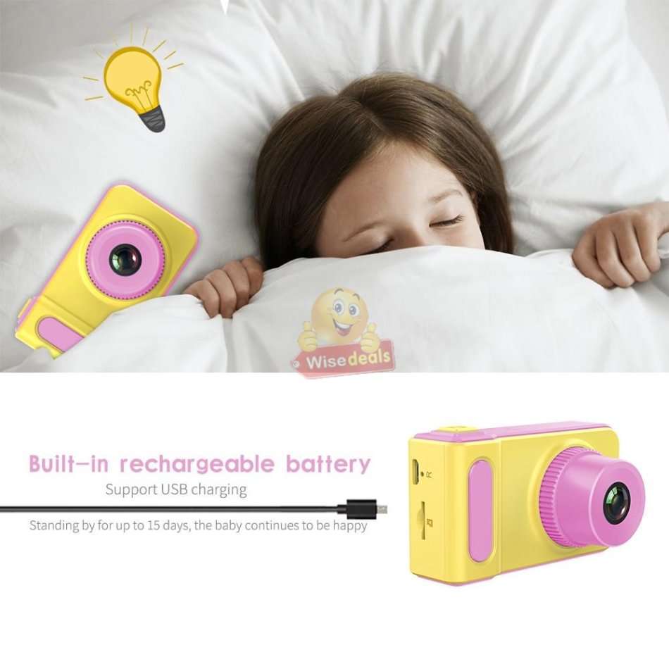 2" Kids Digital Camera  Take photos, Record Videos, Build in Microphone, Rechargeable etc
