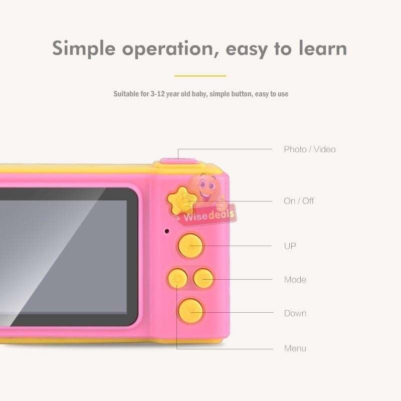 2" Kids Digital Camera  Take photos, Record Videos, Build in Microphone, Rechargeable etc