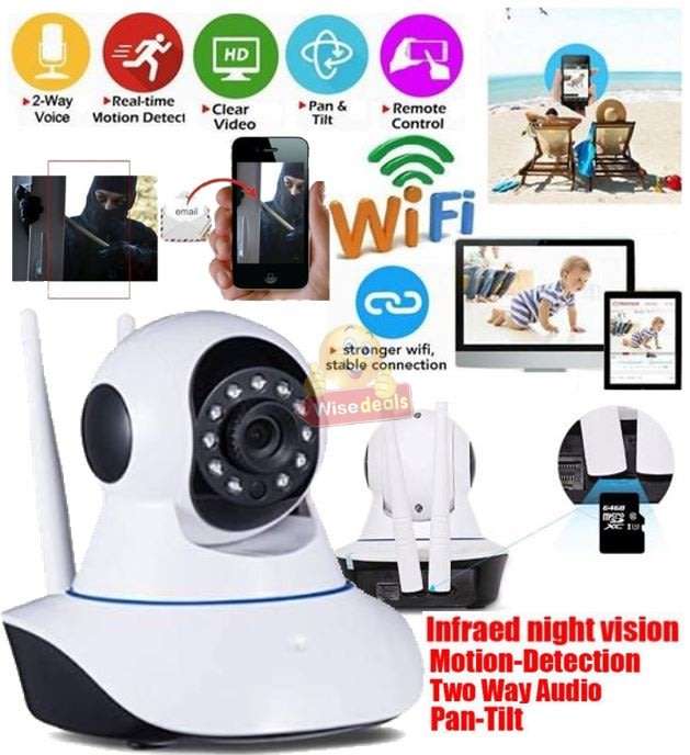 1080P Wireless Double Antenna WIFI IP Camera, Alarm E-mail Sending, Night Vision, Phone view etc.
