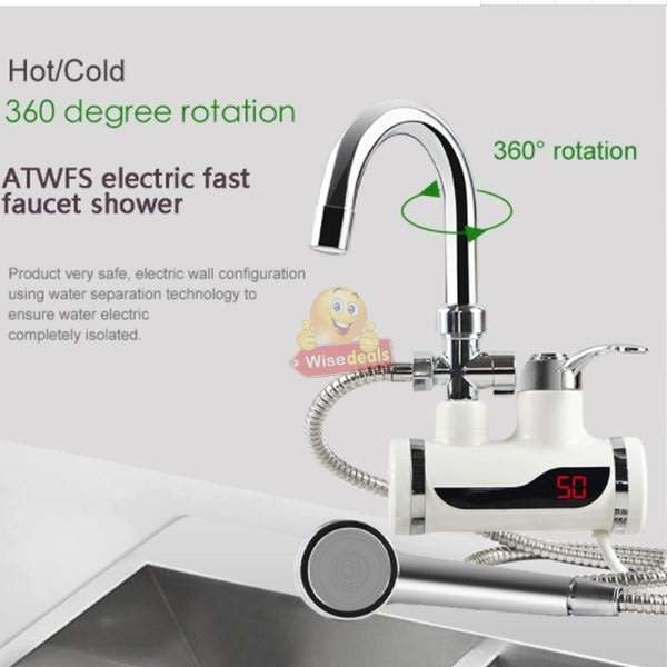 Electric Hot & Cold Water Shower Faucet,- Replace your Geyser & Save huge on Your Electricity Bill