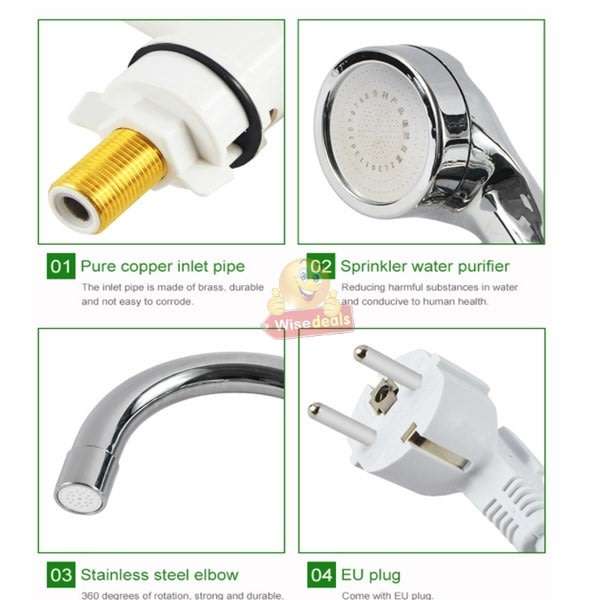 Electric Hot & Cold Water Shower Faucet,- Replace your Geyser & Save huge on Your Electricity Bill
