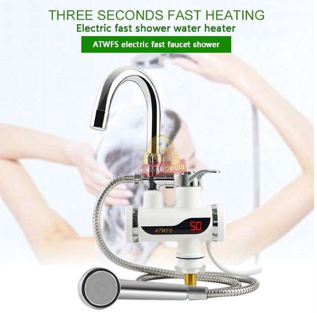 Electric Hot & Cold Water Shower Faucet,- Replace your Geyser & Save huge on Your Electricity Bill