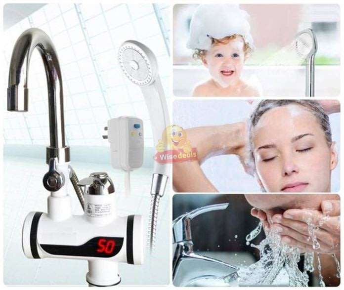 Electric Hot & Cold Water Shower Faucet,- Replace your Geyser & Save huge on Your Electricity Bill