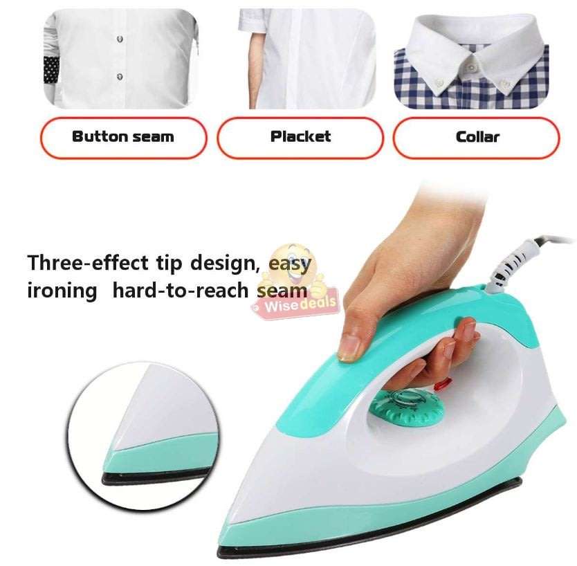 12V Non-Stick Electric Iron - Ideal For Camping or Power Outage