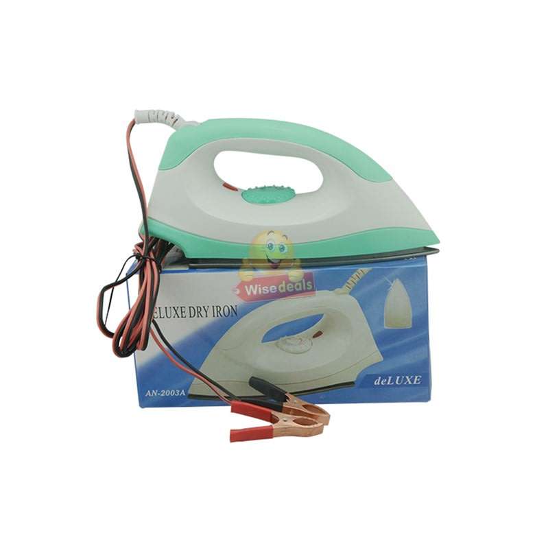 12V Non-Stick Electric Iron - Ideal For Camping or Power Outage