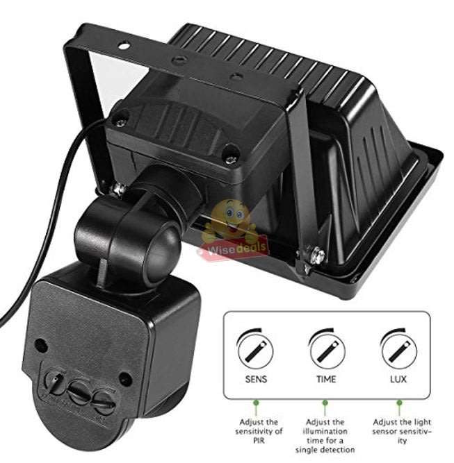 Super Bright 60 LED Solar Flood Light, 5M Wired Solar Panel & Mounting Kit