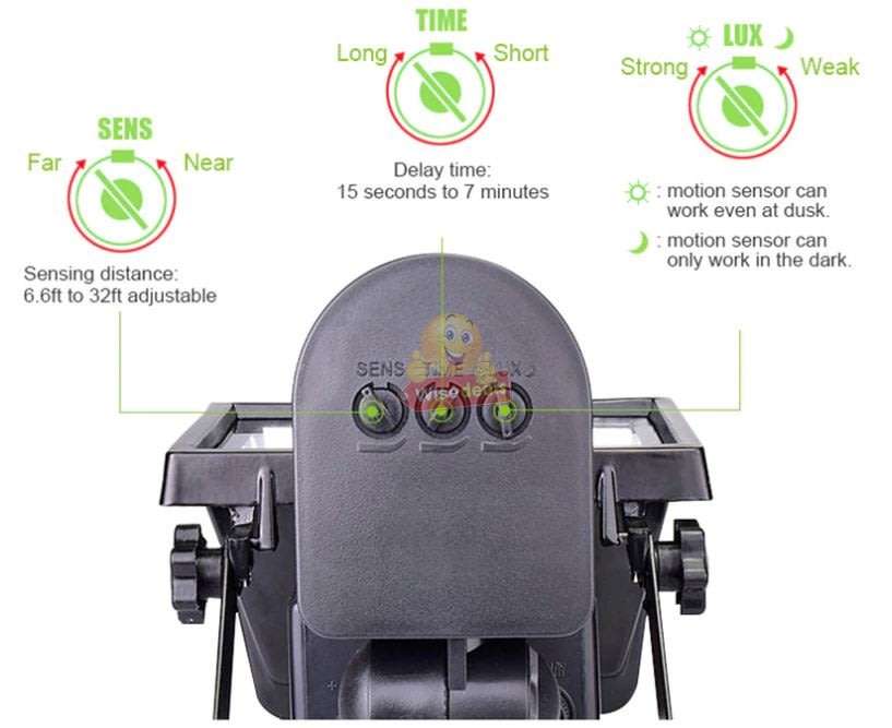 Super Bright 60 LED Solar Flood Light, 5M Wired Solar Panel & Mounting Kit