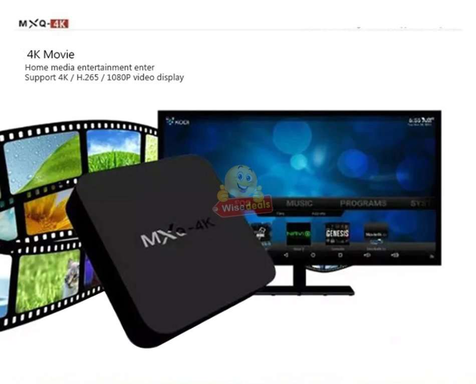 MXQ-4K Android 7.1 Smart TV Box Already Pre-loaded 2GB RAM & 16GB Memory