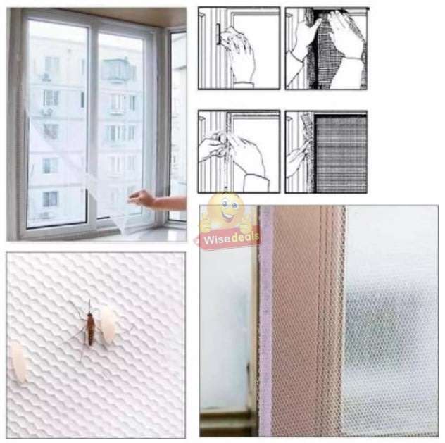 DIY Magnetic Mosquito & Insect Screening Net Kit 150 x 180cm, Easy to Install and to Remove