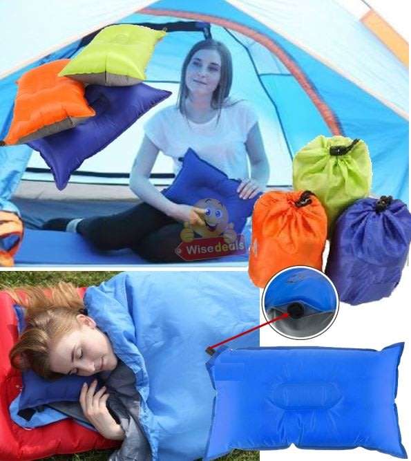Ultralight & Comfortable Self Inflatable Pillow in a Bag - 3 Colours Available