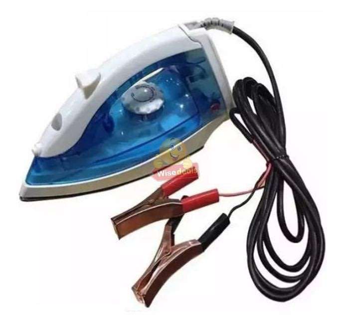 12V Non-Stick Electric STEAM IRON - Ideal For Camping or Power Outage