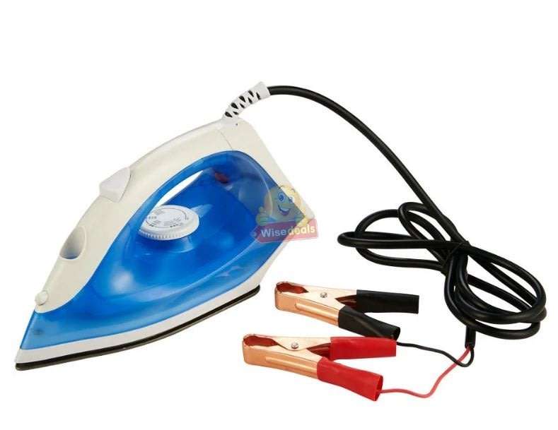12V Non-Stick Electric STEAM IRON - Ideal For Camping or Power Outage