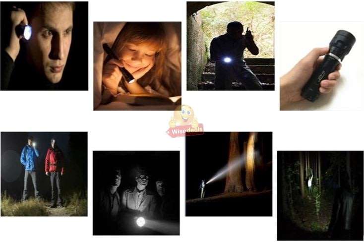 High Power Self Defense Electro Shock Stun Gun Flash Light with Built-in Rechargeable Battery