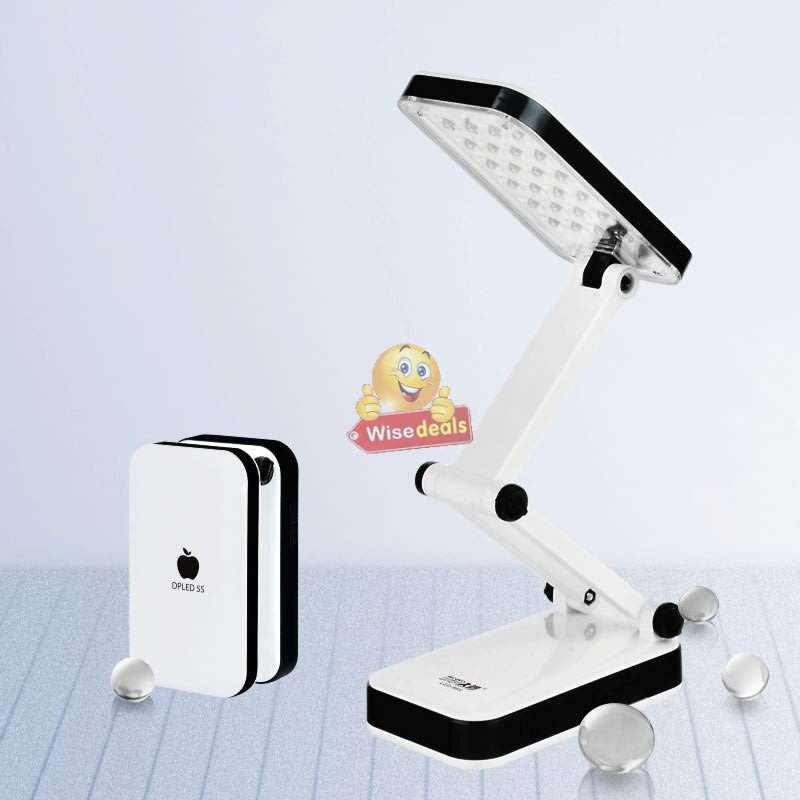 COB LED Rechargeable Folding Lamp with Sensitive Touch Brightness Control & Power Bank Phone Charger
