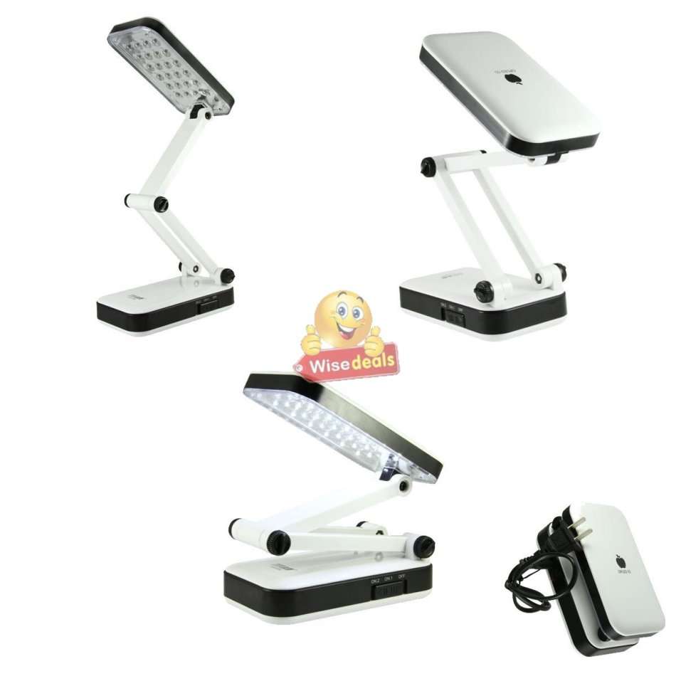 COB LED Rechargeable Folding Lamp with Sensitive Touch Brightness Control & Power Bank Phone Charger