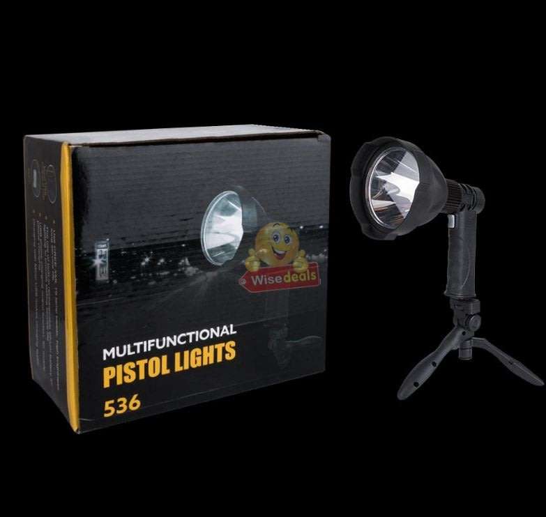 Super Far Distance 4000mAh LED Pistol Light, 3 Lighting Modes, USB Interface, Mobile Power Bank
