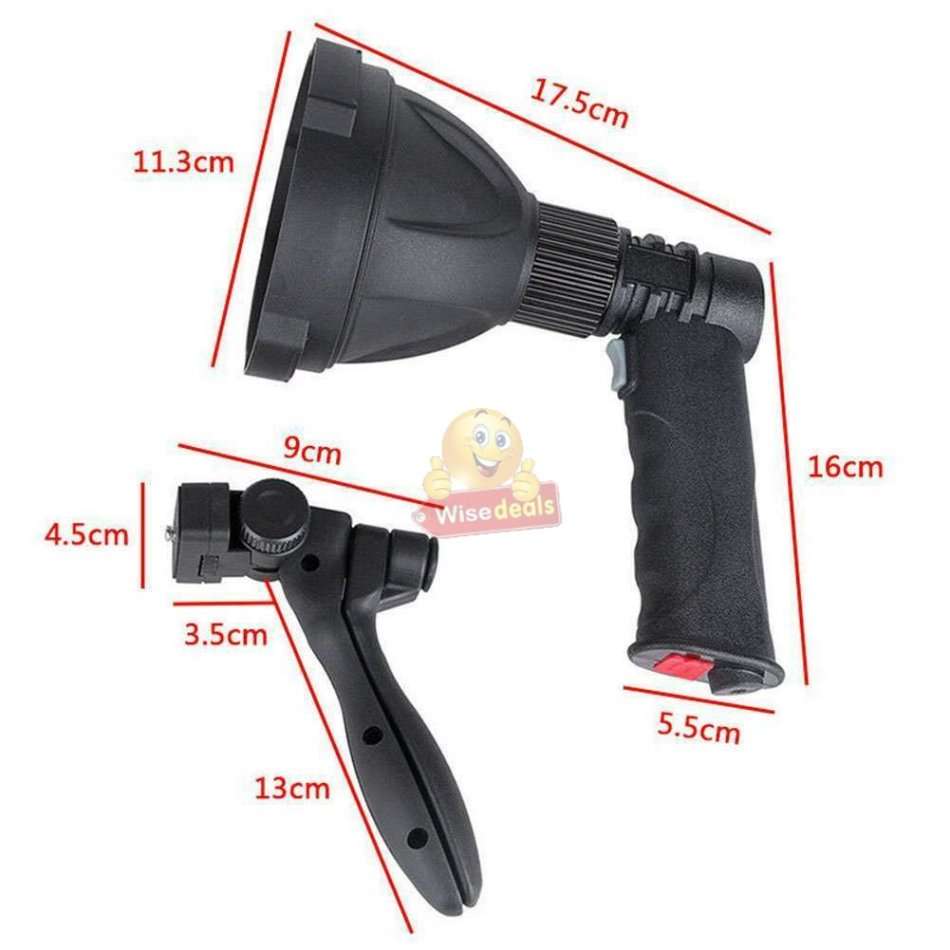 Super Far Distance 4000mAh LED Pistol Light, 3 Lighting Modes, USB Interface, Mobile Power Bank