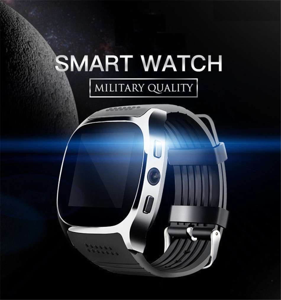 Military Quality Bluetooth Smart Watch with build-in Camera, Support SIM & SD Card, Pedometer & more