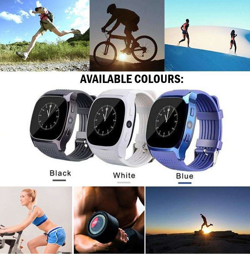 Military Quality Bluetooth Smart Watch with build-in Camera, Support SIM & SD Card, Pedometer & more