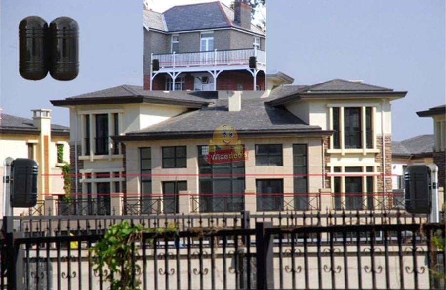 Infrared Alarm Intrusion Detector Twin Beam Sensor 100M Outdoor Perimeter Barrier