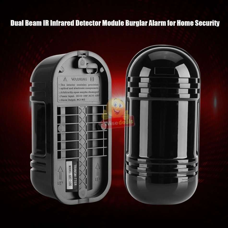Infrared Alarm Intrusion Detector Twin Beam Sensor 100M Outdoor Perimeter Barrier