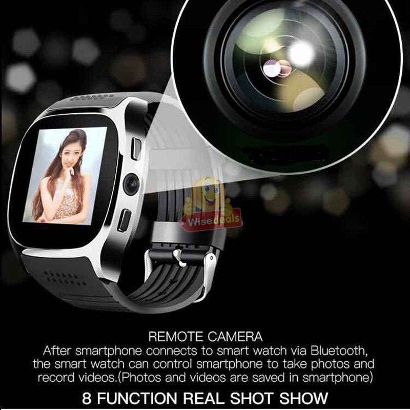 Military Quality Bluetooth Smart Watch with build-in Camera, Support SIM & SD Card, Pedometer & more