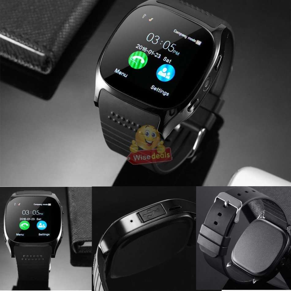 Military Quality Bluetooth Smart Watch with build-in Camera, Support SIM & SD Card, Pedometer & more