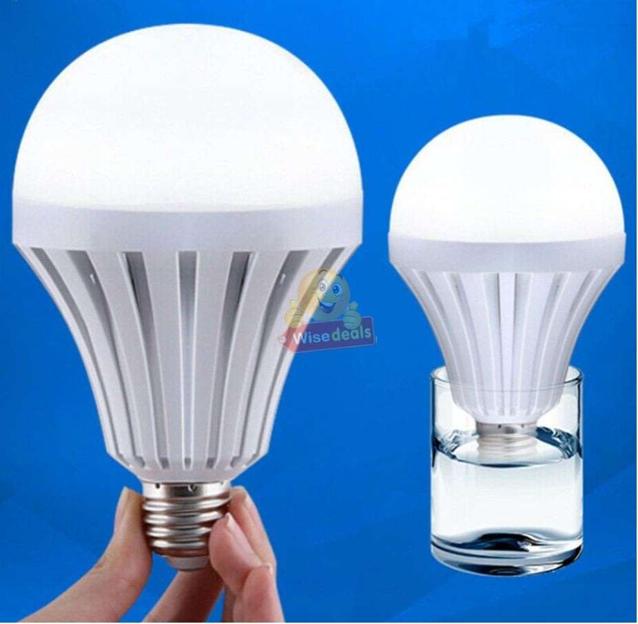 NEW Smart LED Bulb Light, Works on Power cuts, In Water, In your Hand, Regular AC, Emergency DC