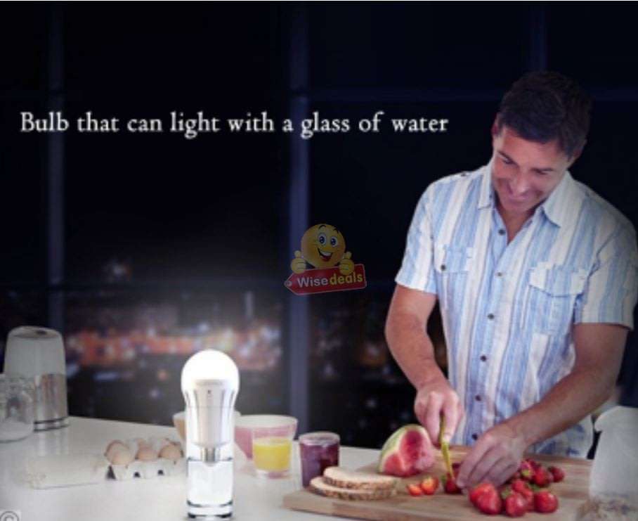 NEW Smart LED Bulb Light, Works on Power cuts, In Water, In your Hand, Regular AC, Emergency DC
