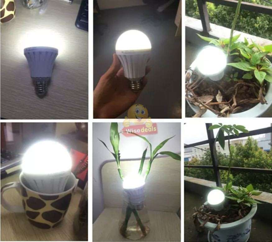 NEW Smart LED Bulb Light, Works on Power cuts, In Water, In your Hand, Regular AC, Emergency DC