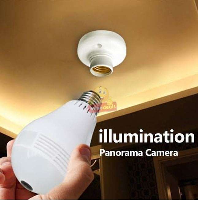 1080P WIFI Surveillance IP Bulb Light Camera, Night Vision, Motion Detection, Two-way Talk etc.