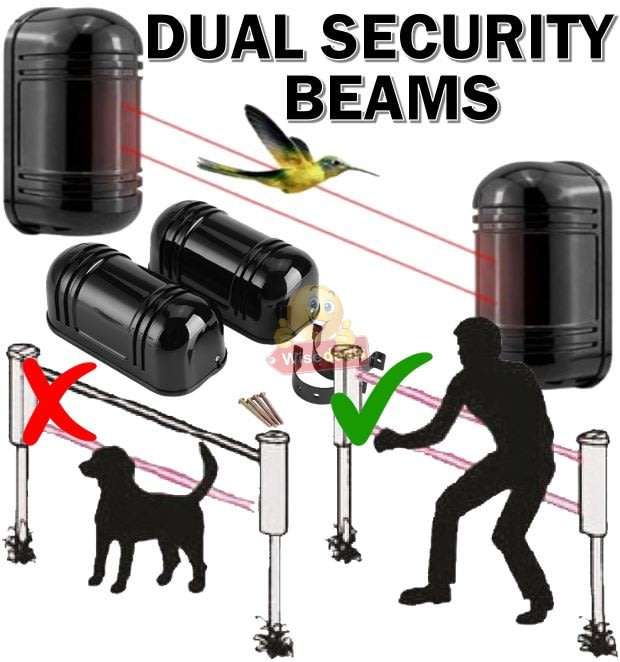Infrared Alarm Intrusion Detector Twin Beam Sensor
