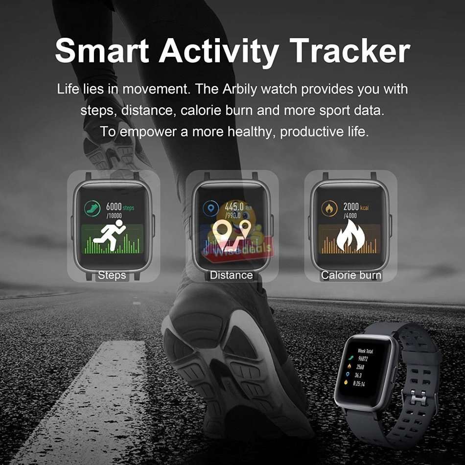 NEW BIGGER & BETTER Bluetooth Health Smart Watch - Monitor Heart Rate, Blood Pressure, Blood Oxygen
