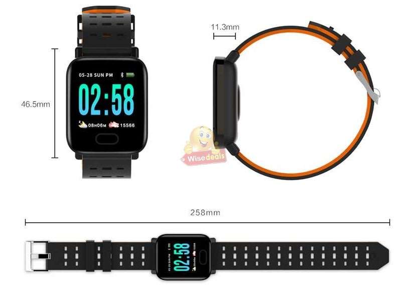 NEW BIGGER & BETTER Bluetooth Health Smart Watch - Monitor Heart Rate, Blood Pressure, Blood Oxygen