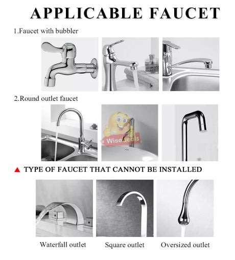 Electric Heating Faucet  Install Directly on to Your Tap, Include Faucet Adapters