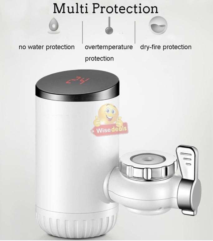 Electric Heating Faucet  Install Directly on to Your Tap, Include Faucet Adapters