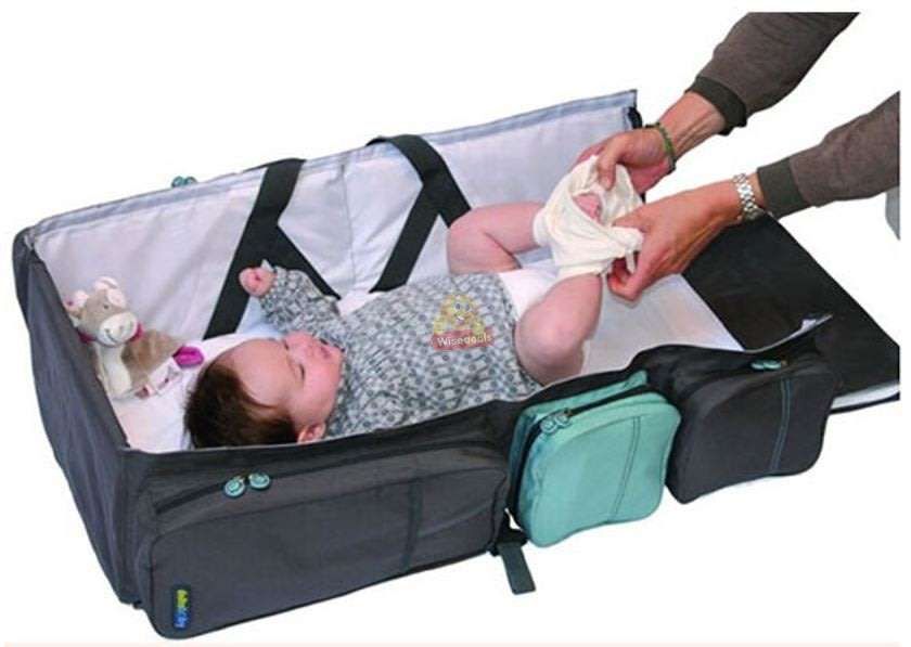 3 in 1 Baby Travel Bed and Bag  Soft, Comfortable, Easy, Simple from Bag to Bed & Changing Station