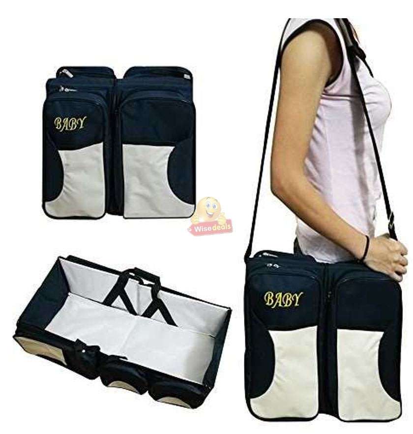 3 in 1 Baby Travel Bed and Bag  Soft, Comfortable, Easy, Simple from Bag to Bed & Changing Station