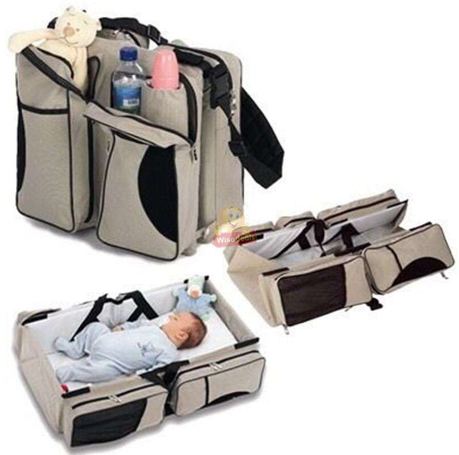 3 in 1 Baby Travel Bed and Bag  Soft, Comfortable, Easy, Simple from Bag to Bed & Changing Station