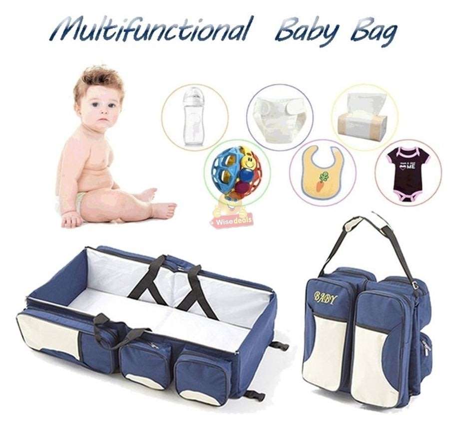 3 in 1 Baby Travel Bed and Bag  Soft, Comfortable, Easy, Simple from Bag to Bed & Changing Station