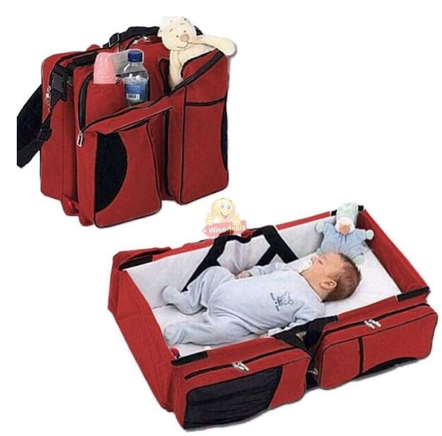 3 in 1 Baby Travel Bed and Bag  Soft, Comfortable, Easy, Simple from Bag to Bed & Changing Station