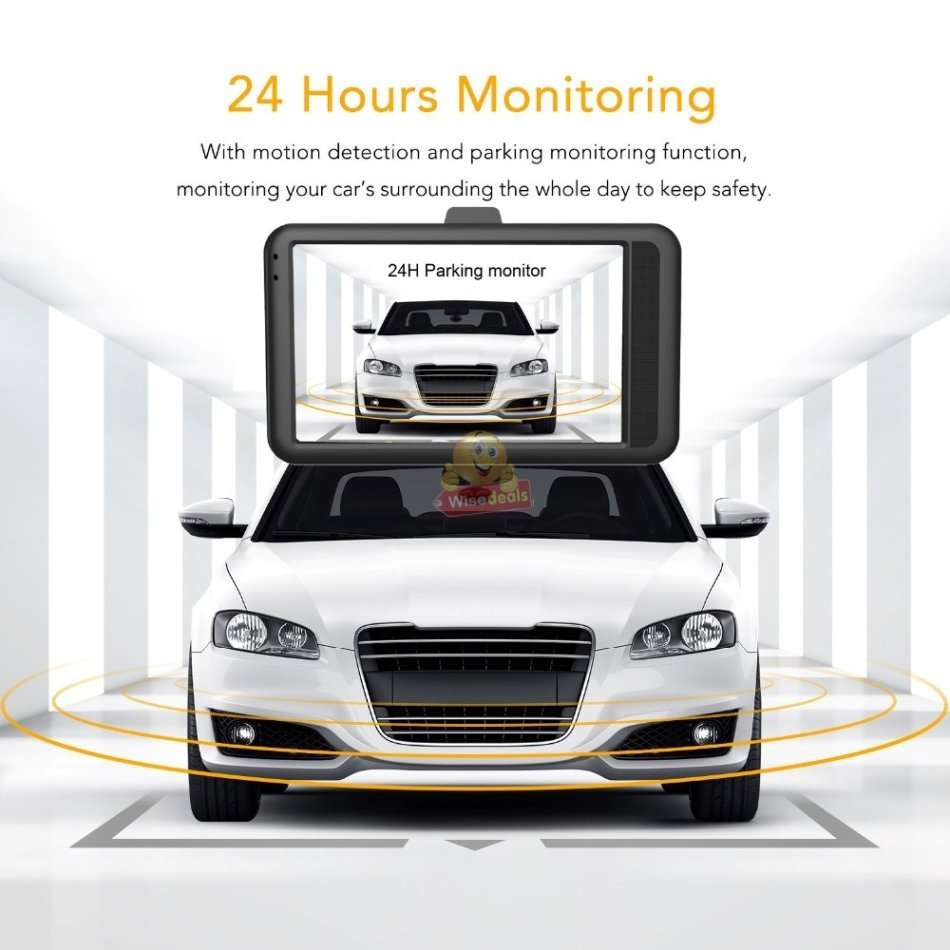 3 Inch HD Car Camera & Recorder with G-Sensor, Loop Recording, Motion Detection etc.